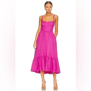 Simkhai Pink Ruffle Dress NWT